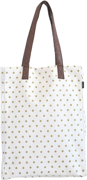 Metallic Gold Dots - Gold Totebags By Maika - Gold Dots Market Tote (528x600), Png Download