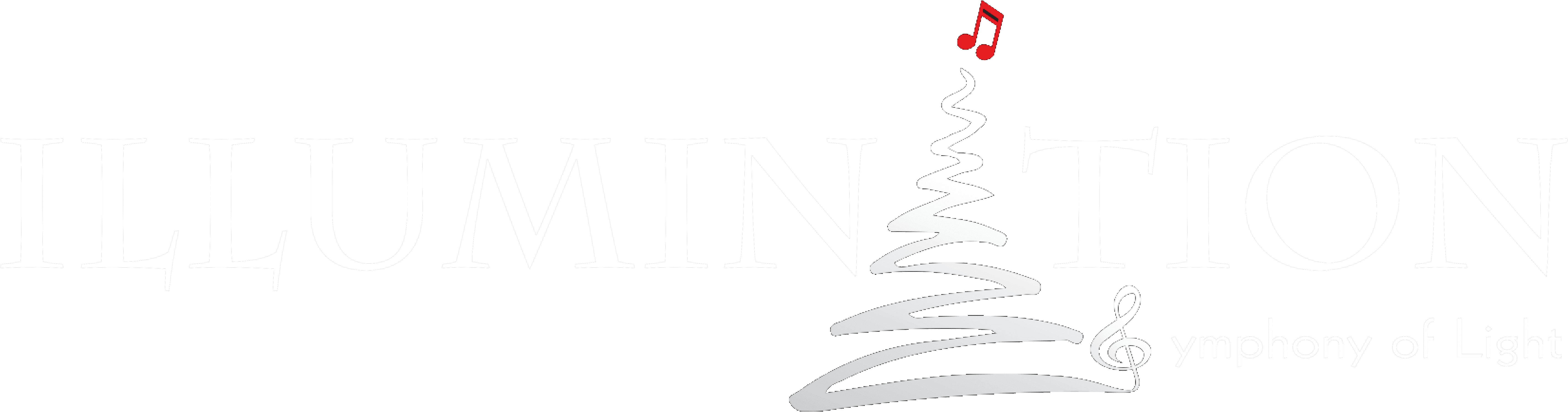 Symphony Of Light Logo - Christmas Tree (8000x2173), Png Download