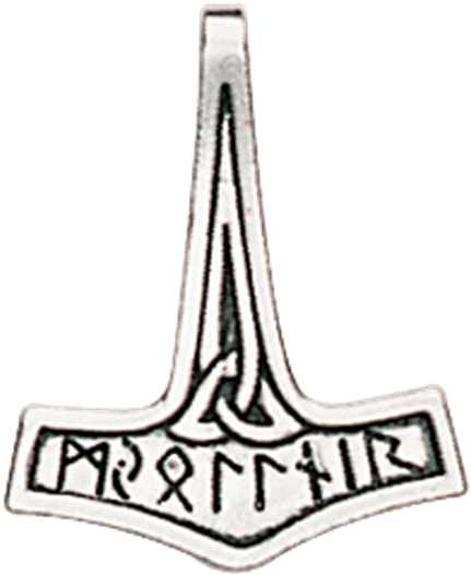 Thor's Hammer Pendant - Mjölnir (555x555), Png Download