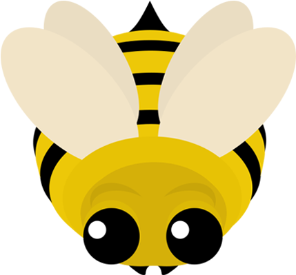 Honeybeee - Bee Skin Mope Io (500x500), Png Download
