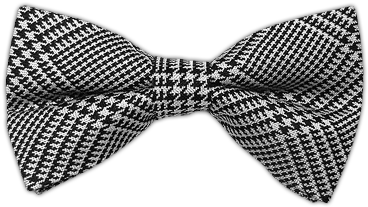 Spring Glen Black Bowtie - Plaid (400x300), Png Download