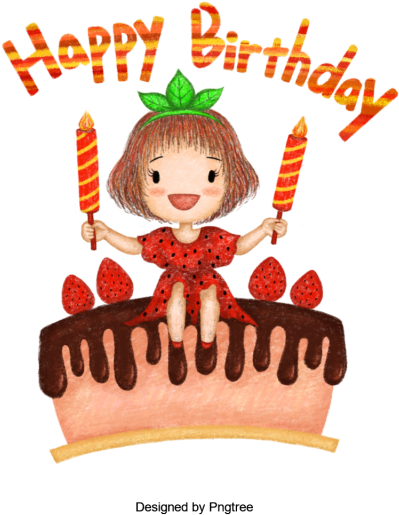 Illustration Style Happy Birthday, Birthday, A Happy - Cartoon (640x640), Png Download