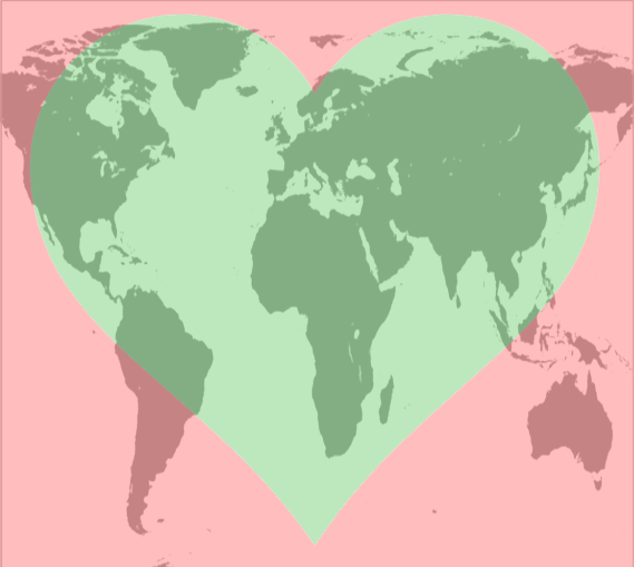 How Vietnamese Wife And Western Husband Well, We Are - Ferm Living - Wall Sticker World Map (569x509), Png Download