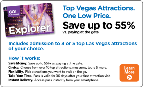 Las Vegas Explorer Pass - Las Vegas (600x387), Png Download