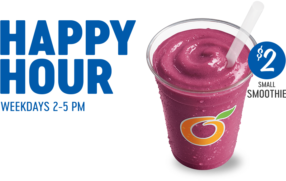 $2 Small Smoothie Happy Hour Weekdays 2-5 Pm $2 Small - Smoothie (960x630), Png Download