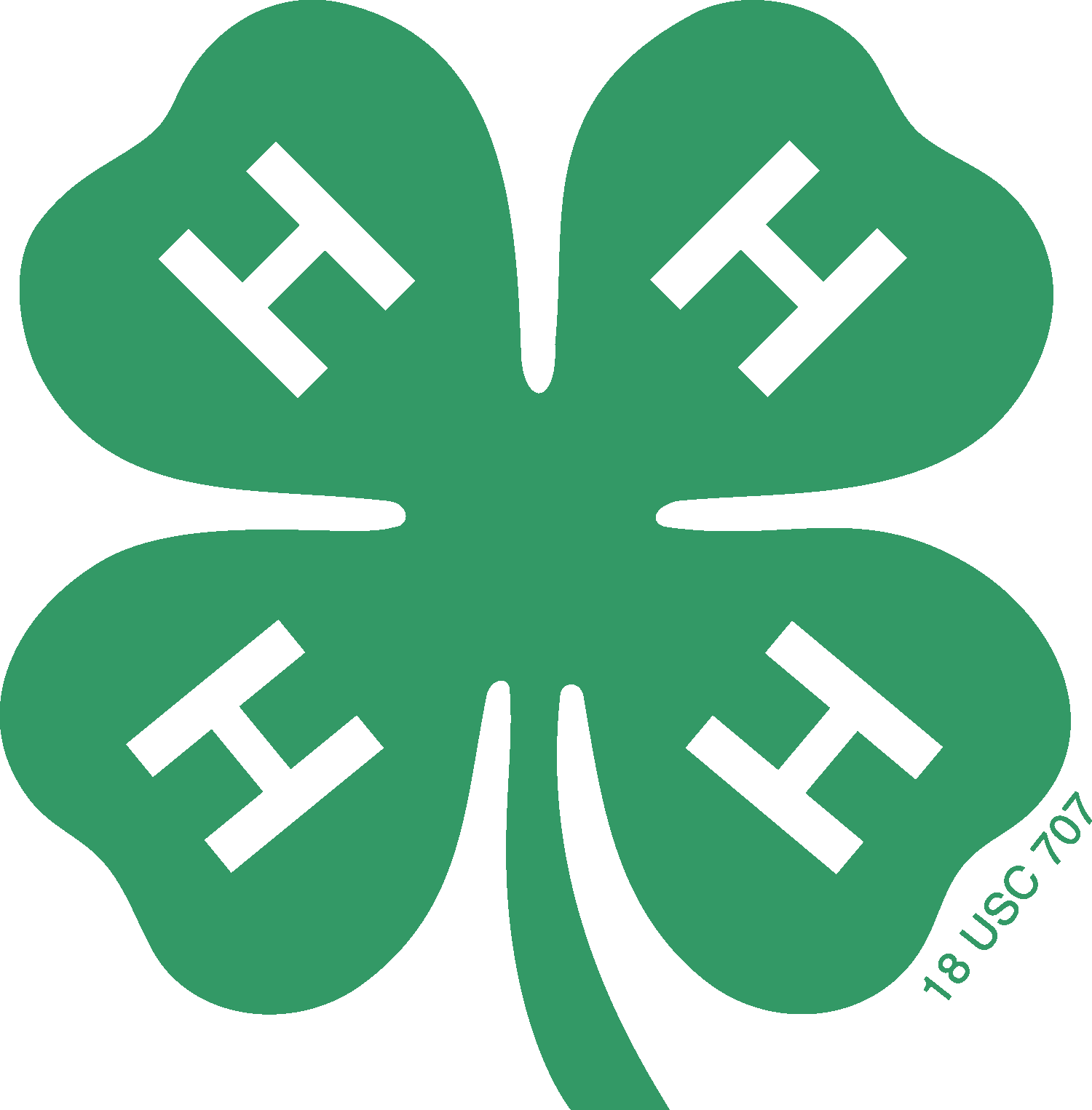 4-h Logos & Graphics - 4 H Logo (1500x1526), Png Download