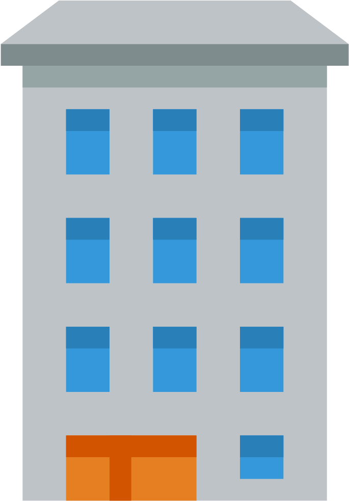 Building Png - Flat Building Icon Png (1024x1024), Png Download