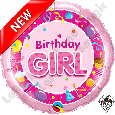 Alternative Views - - Birthday Girl Pink Foil Balloon 46cm Uninflated (480x480), Png Download