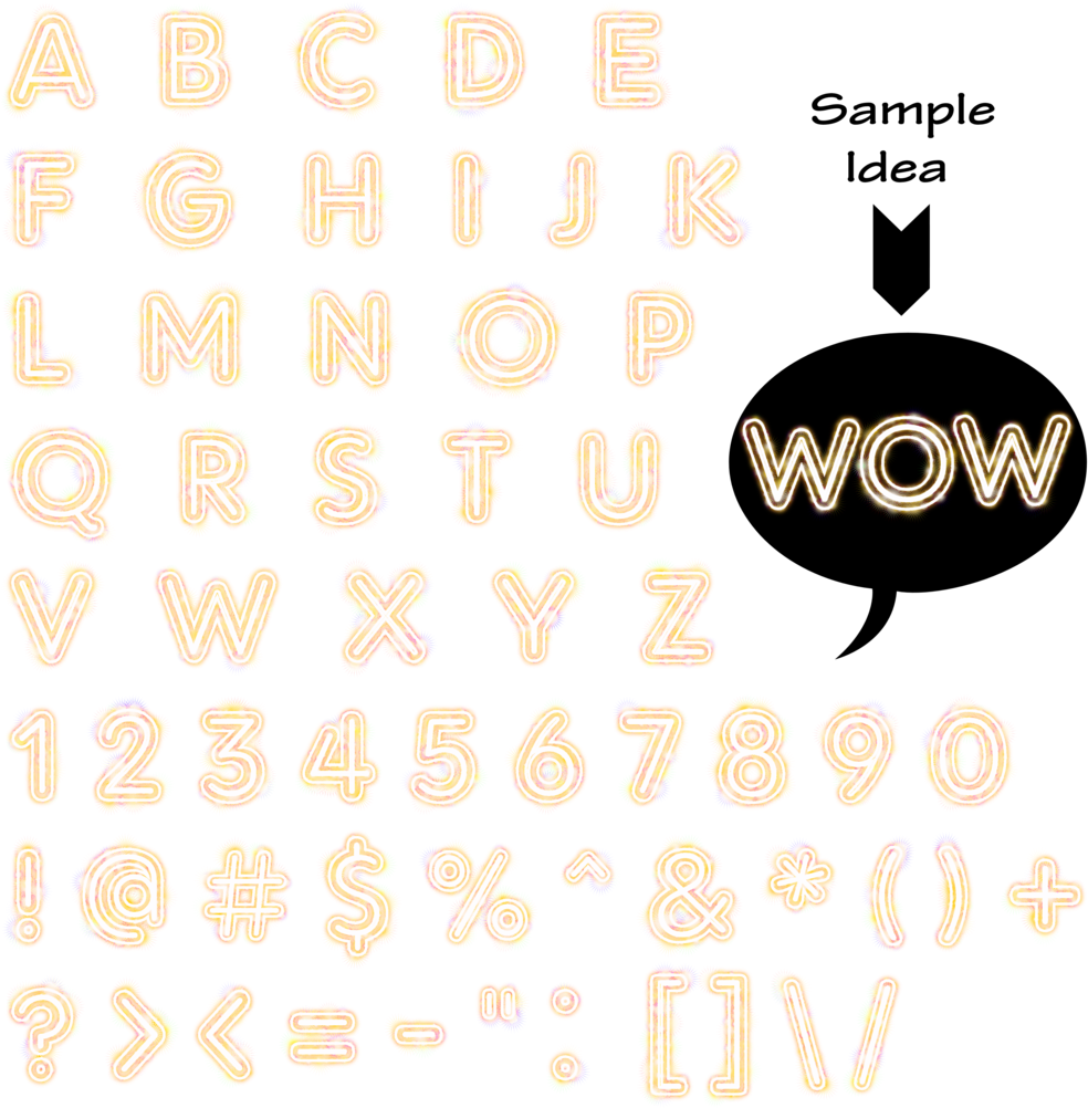 Free Font Alphabet Alpha Set Script Letters (1024x1024), Png Download
