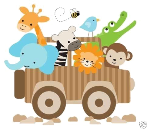 Jungle Baby Animals Png (500x426), Png Download