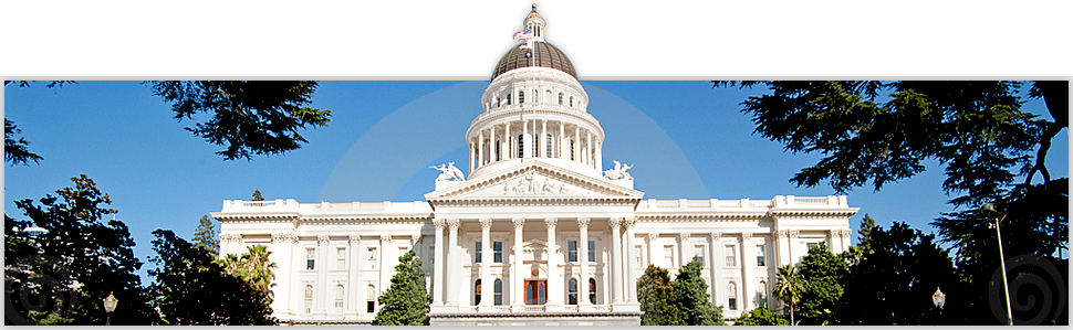 Capitol In Sacramento Ornament (round) (970x299), Png Download