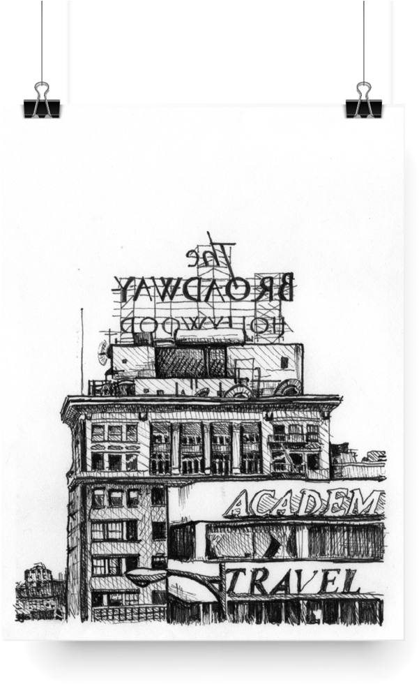 The Broadway Hollywood - Architecture (1000x1000), Png Download