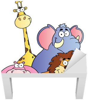 Jungle Animals Throw Blanket (400x400), Png Download