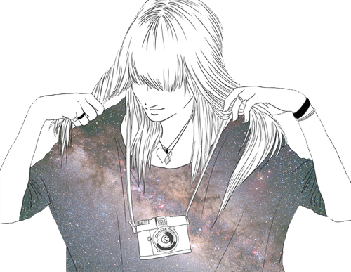 Vintage Girl Png 42 By Ananurputeri On Deviantart - Girl Galaxy (500x387), Png Download