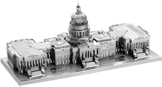 Metal Earth Iconx Us Capitol - Fascinations Iconx 3d Metal Model Kit - Us Capitol (600x311), Png Download