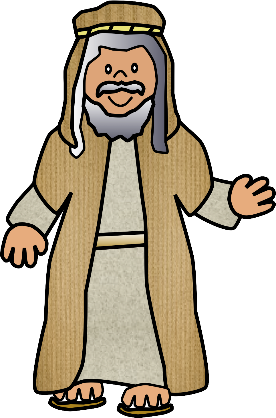 See Here Person Clipart Transparent Background - Bible Characters Clipart (1116x1475), Png Download
