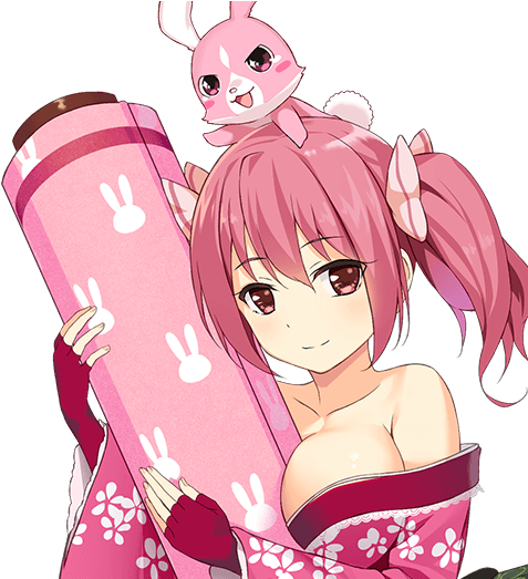 Sexy Technique Hauu - Moe Ninja Girls Myu (500x522), Png Download
