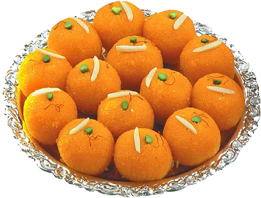 Indian Sweets, Indian Desserts, Indian Food Recipes, - Motichoor Ladoo (400x328), Png Download