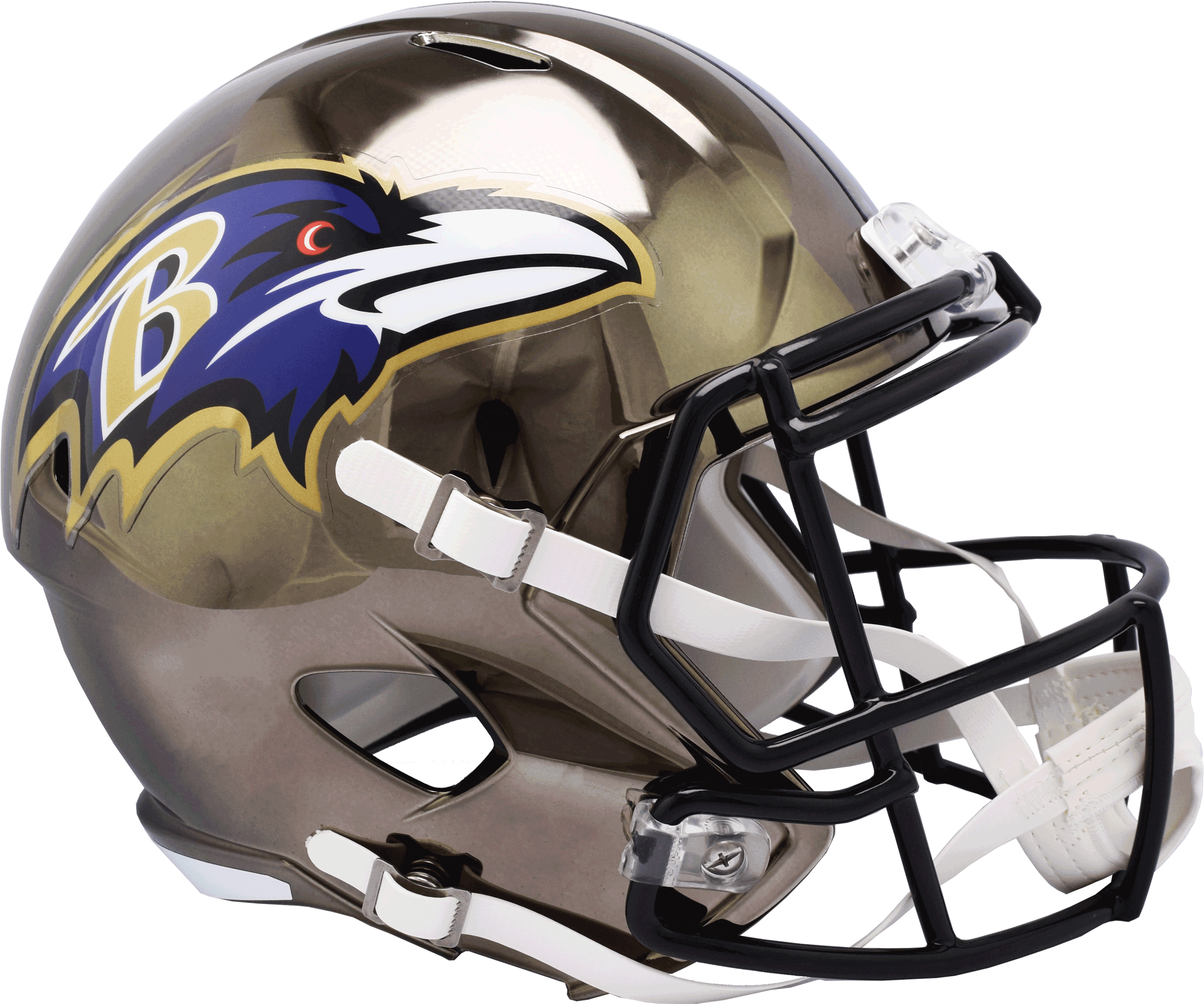 Ravens Chrome Alternate Helmet (2816x2350), Png Download