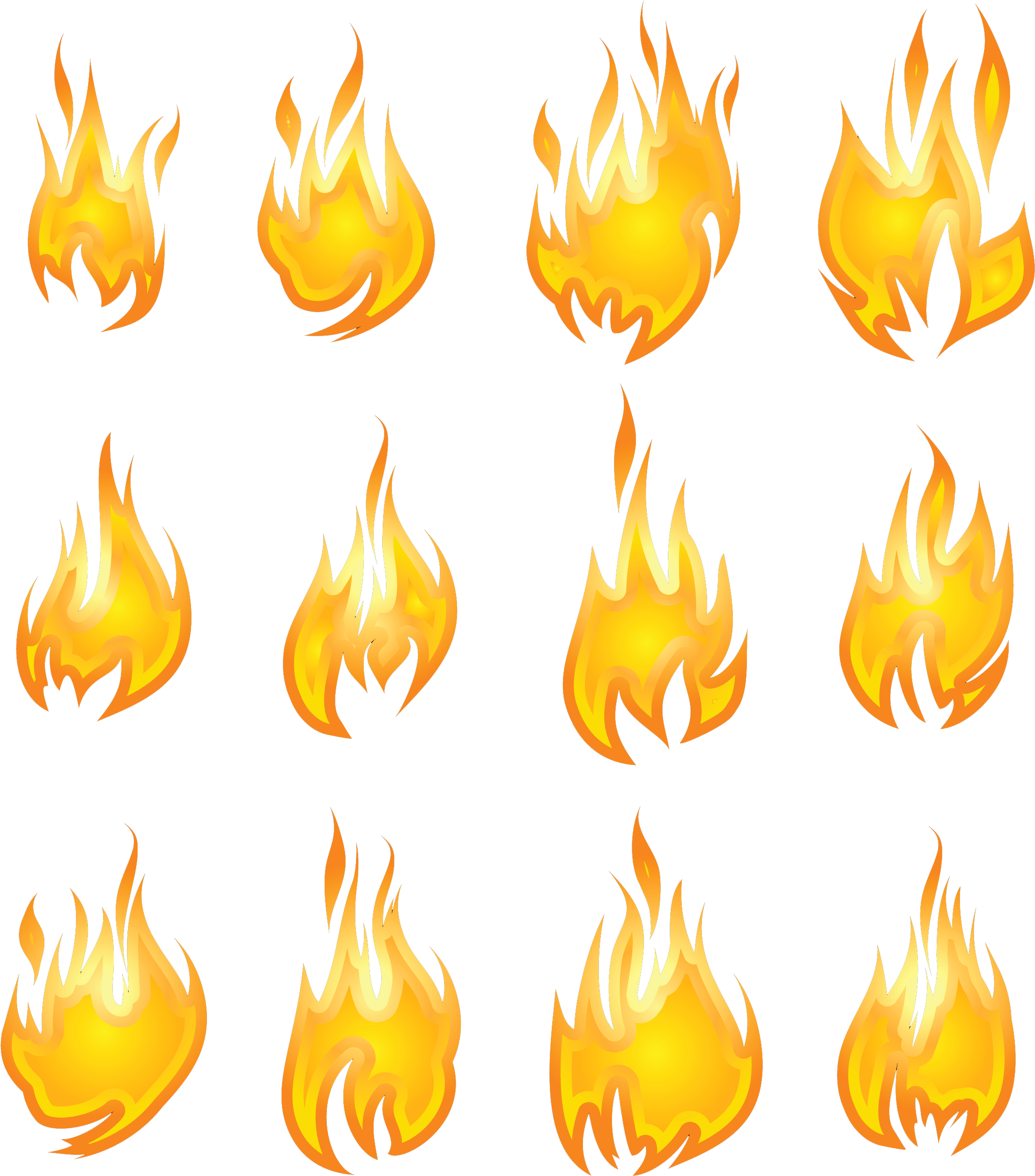 Drawn Flames Transparent - 火 素材 (350x379), Png Download