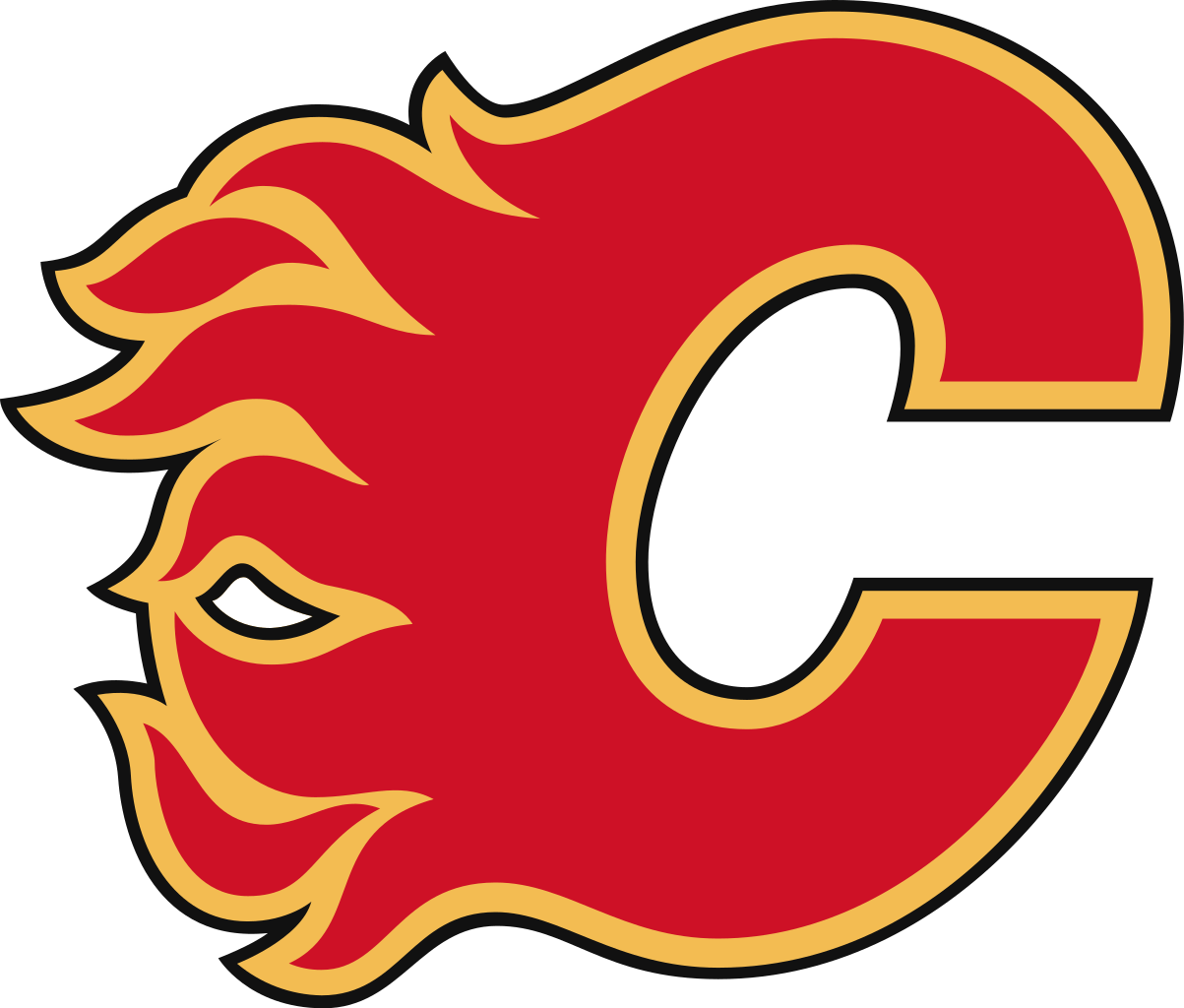 Calgary Flames Logo (1203x1024), Png Download
