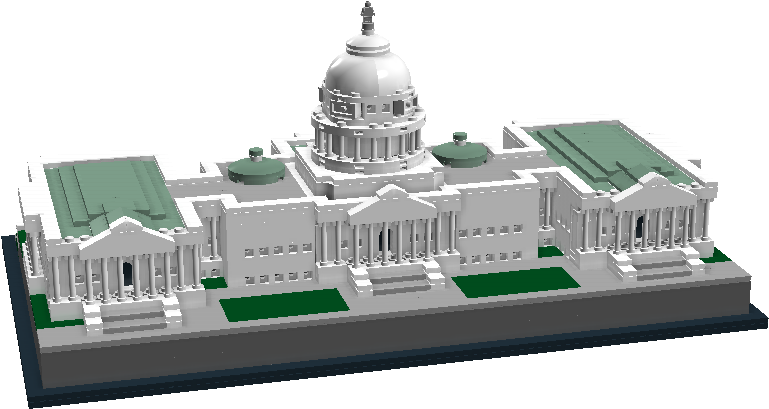 United States Capitol - United States Capitol Lego (768x693), Png Download