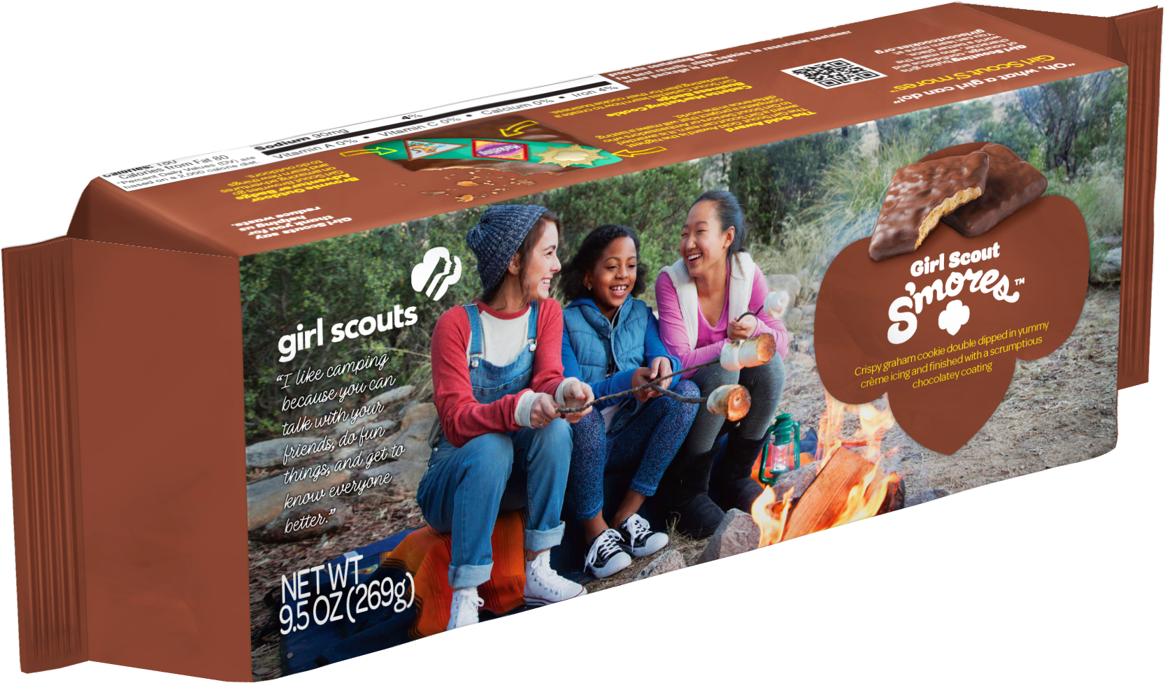 Smores - Smores Girl Scout Cookie Box (1987x1346), Png Download