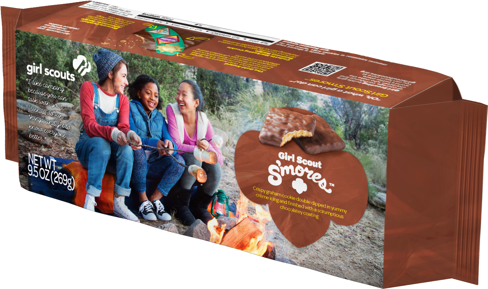 Girl Scouts Announce New S'mores Cookies - New Girl Scout Cookies 2017 (1976x1471), Png Download