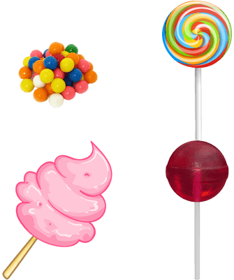 Cotton Candy Clip (400x400), Png Download