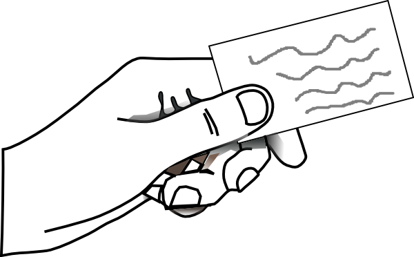 Business Card Clip Art (600x372), Png Download