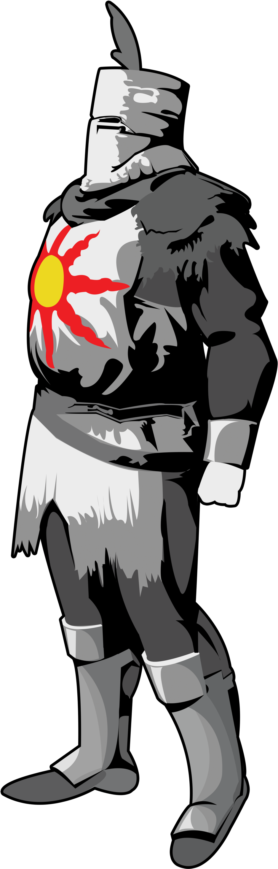 Dark Souls - Dark Souls Solaire Png (1024x2971), Png Download