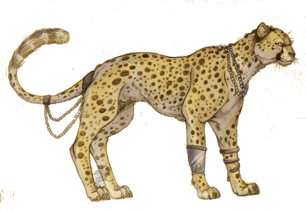 Cheetah Png Picture - Anime Cheetah (1024x703), Png Download
