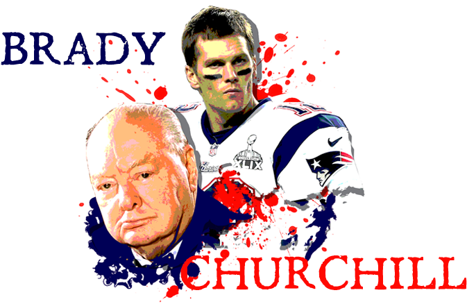 Brady-churchill - Winston Churchill (777x437), Png Download