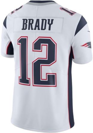 New England Patriots Tom Brady White Nike Vapor Untouchable - Tom Brady Youth New England Patriots Elite White Jersey (421x480), Png Download