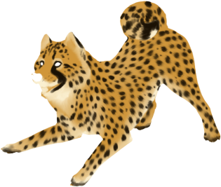 Cheetah Png Clipart - Portable Network Graphics (475x538), Png Download