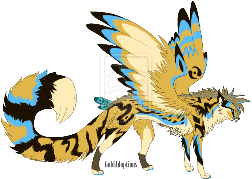 Drawn Cheetah Female Cheetah - Anime Cat With Wings (1024x728), Png Download