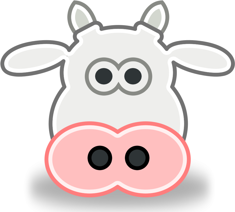 How To Set Use Tango Style Cow Head Clipart (900x900), Png Download