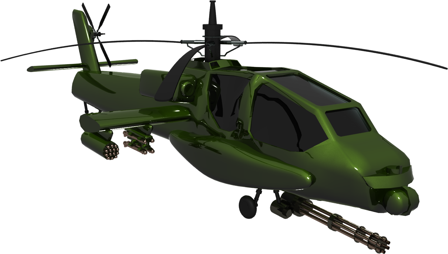 Helicopter Png File - Helicoptero 3d Png (1920x1080), Png Download