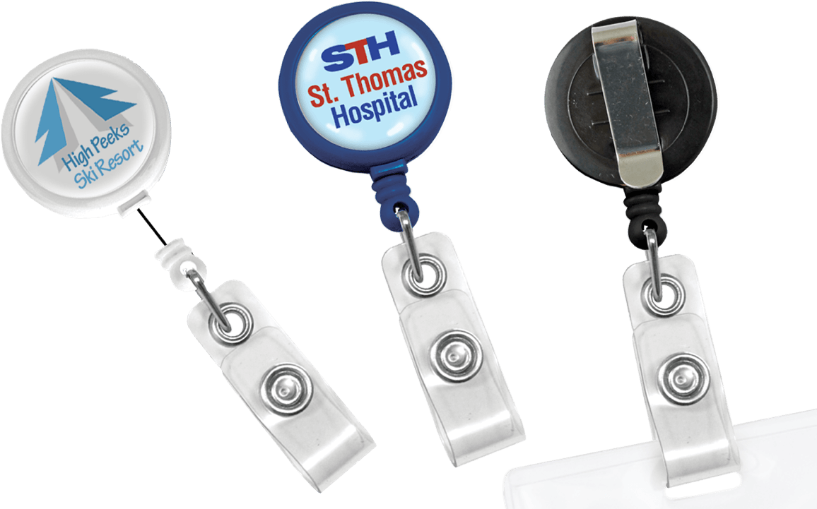 Custom Round Maxlabel Badge-reel - Cipi Europe 2120-3613 - Badge Reel With Belt Clip, (1200x720), Png Download