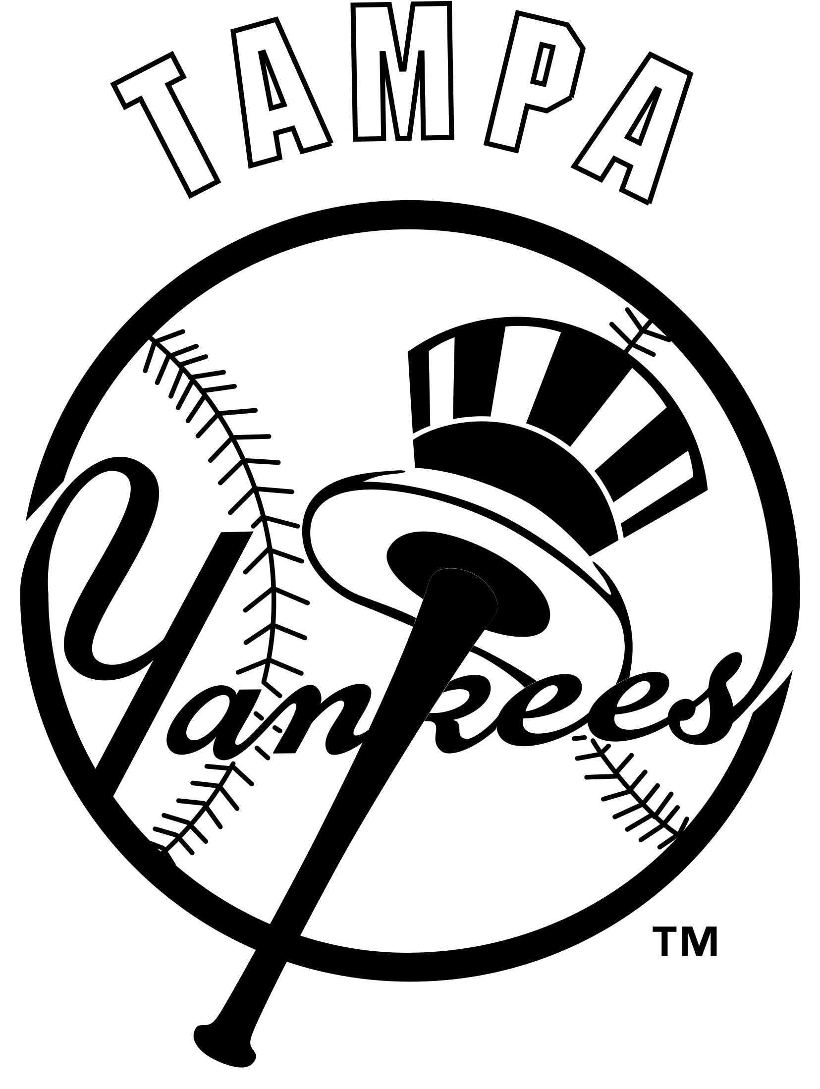 Tampa Yankees Logo Png Transparent - New York Yankees (2400x2400), Png Download