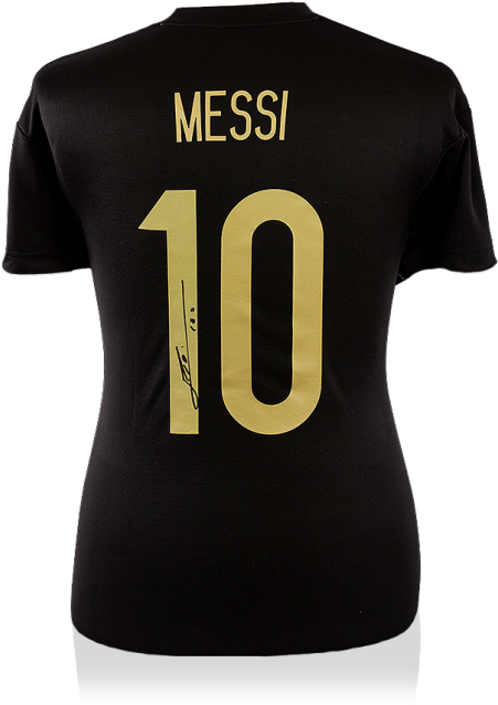 Maillot Extérieur Argentine 2018-19 Dédicacé Par <b>lionel - Lionel Messi (650x665), Png Download