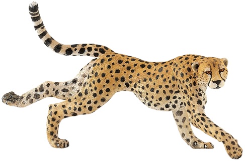 Running Cheetah Png Free Download - Papo Cheetah (490x490), Png Download