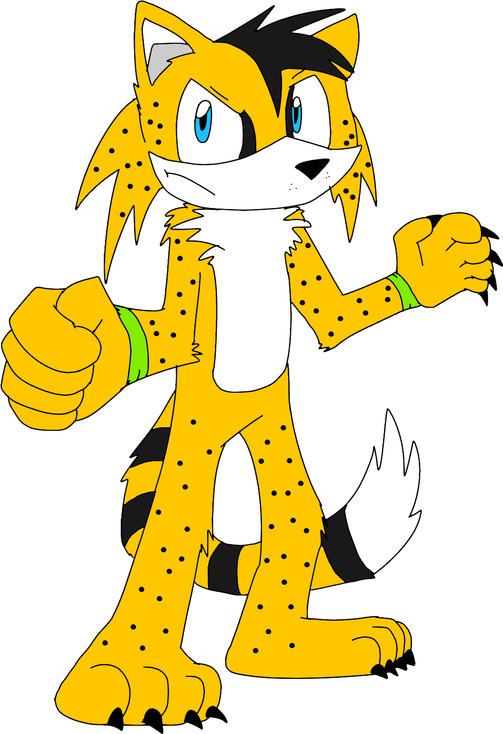 Cheetah - Cartoon (1000x1500), Png Download