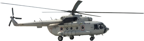 A Medium Twin-turbine Helicopter Designed By The Soviet - Mi 8 Helicopter Png (658x216), Png Download