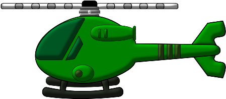 Free To Use & Public Domain Helicopter Clip Art - Green Helicopter Clipart (486x262), Png Download