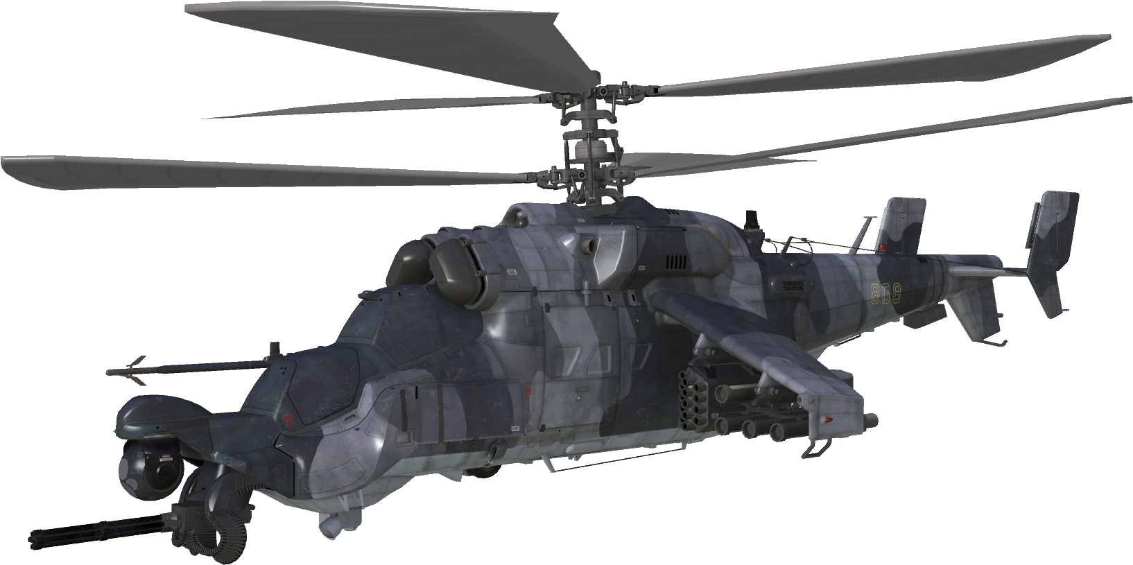 Mi-24 Hind Model Codg - Black Ops 4 Helicopter (1669x874), Png Download