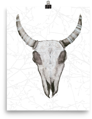 Wildebeast Branches Poster Matte Paper - Paper (600x600), Png Download