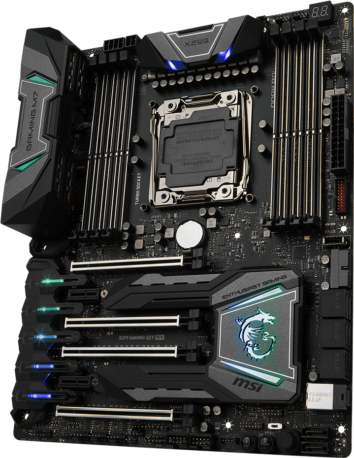 With A Unique Look And Feel, Packed With More Exclusive - Msi X299 Gaming M7 Ack S2066 (960x1080), Png Download