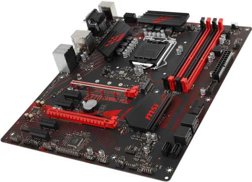 Msi Z370 Gaming Plus Motherboard Atx Lga1151 Socket6-500x500 - Msi Z370 Gaming Plus - Motherboard - Atx - Lga1151 (500x500), Png Download
