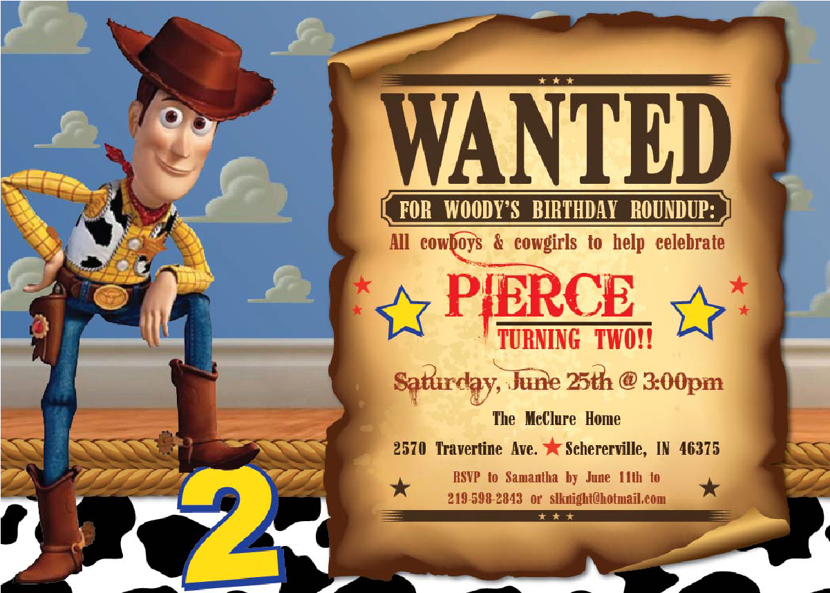 Woody's Birthday Bash Invitation - Toy Story Woody Invitation (1200x1200), Png Download